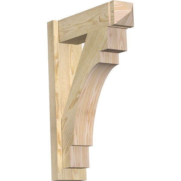 Ekena Millwork Merced Rough Sawn Arts and Crafts Outlooker, Douglas Fir, 6"W x 20"D x 28"H OUT06X20X28MRC03RDF - main